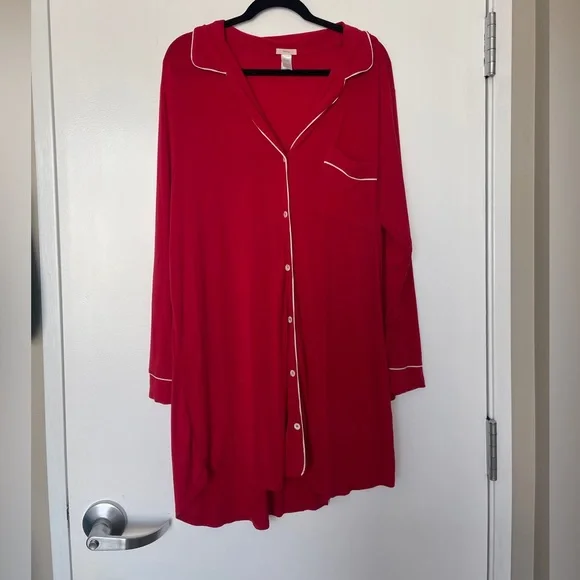 Eberjey Gisele Sleepshirt in Red
